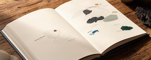 Libro de ensayo sobre las islas Canarias abierto sobre una mesa de madera con notas de lectura